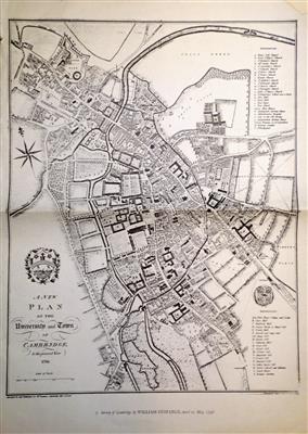 cc01690 Cambridge map 1798.jpg; cc01690; Survey of Cambridge by William Custance, dated 21st may 1798; Map
